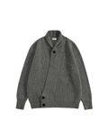 BAKYARDER Asymmetrical Button Cardigan Sweater