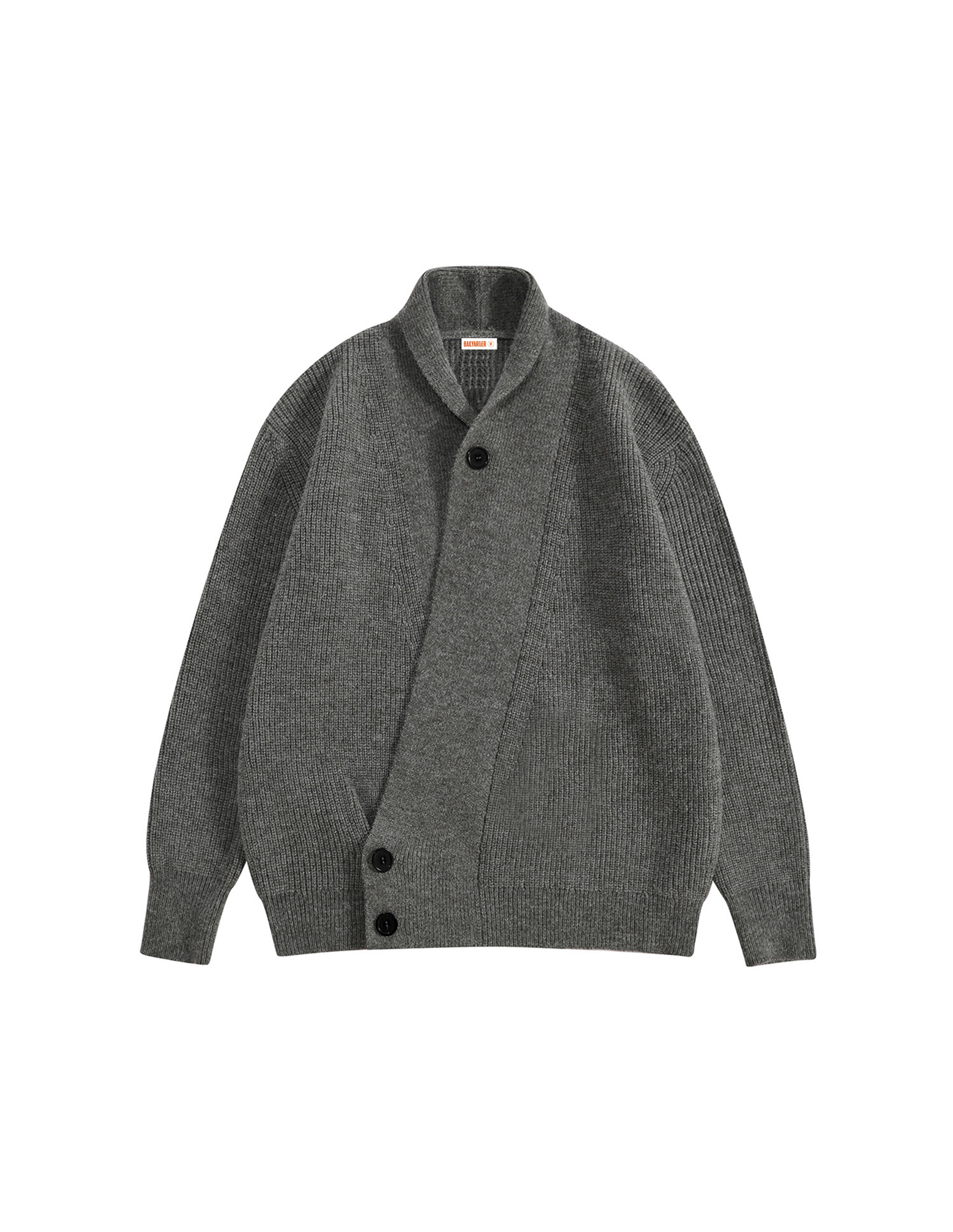 BAKYARDER Asymmetrical Button Cardigan Sweater