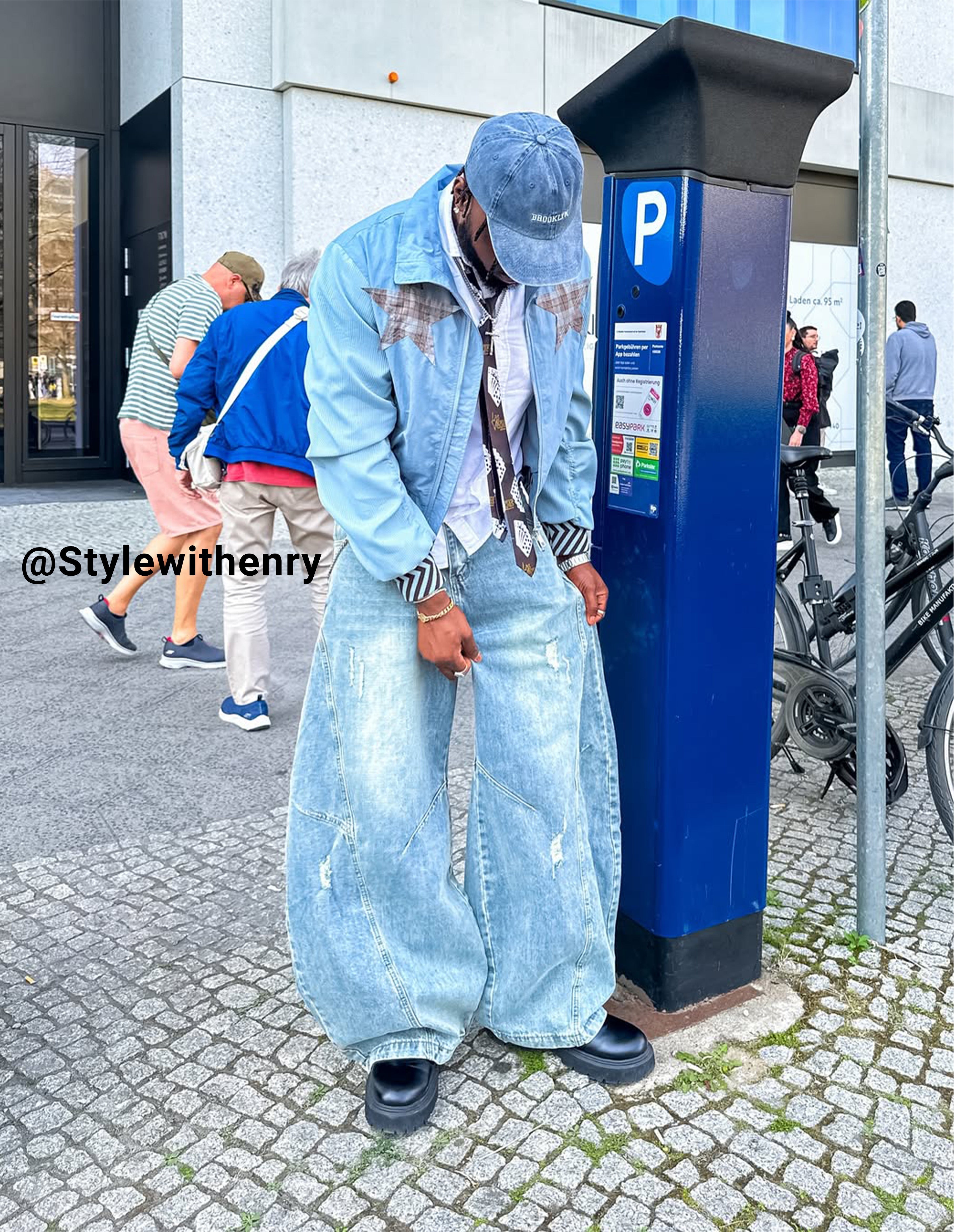 BAKYARDER Vintage Wide-Leg Barrel Jeans