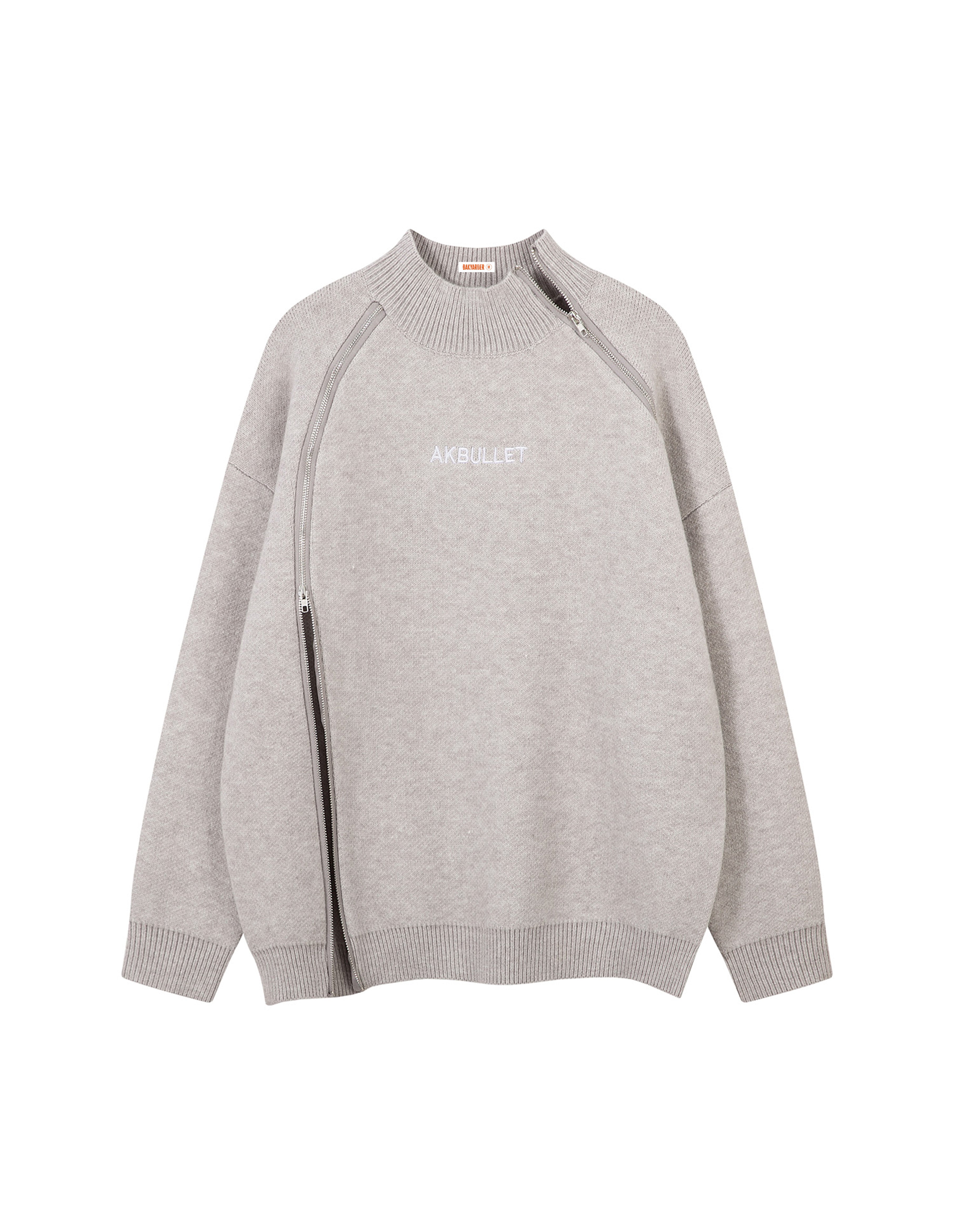 BAKYARDER Casual Half‑Turtleneck Pullover Sweater