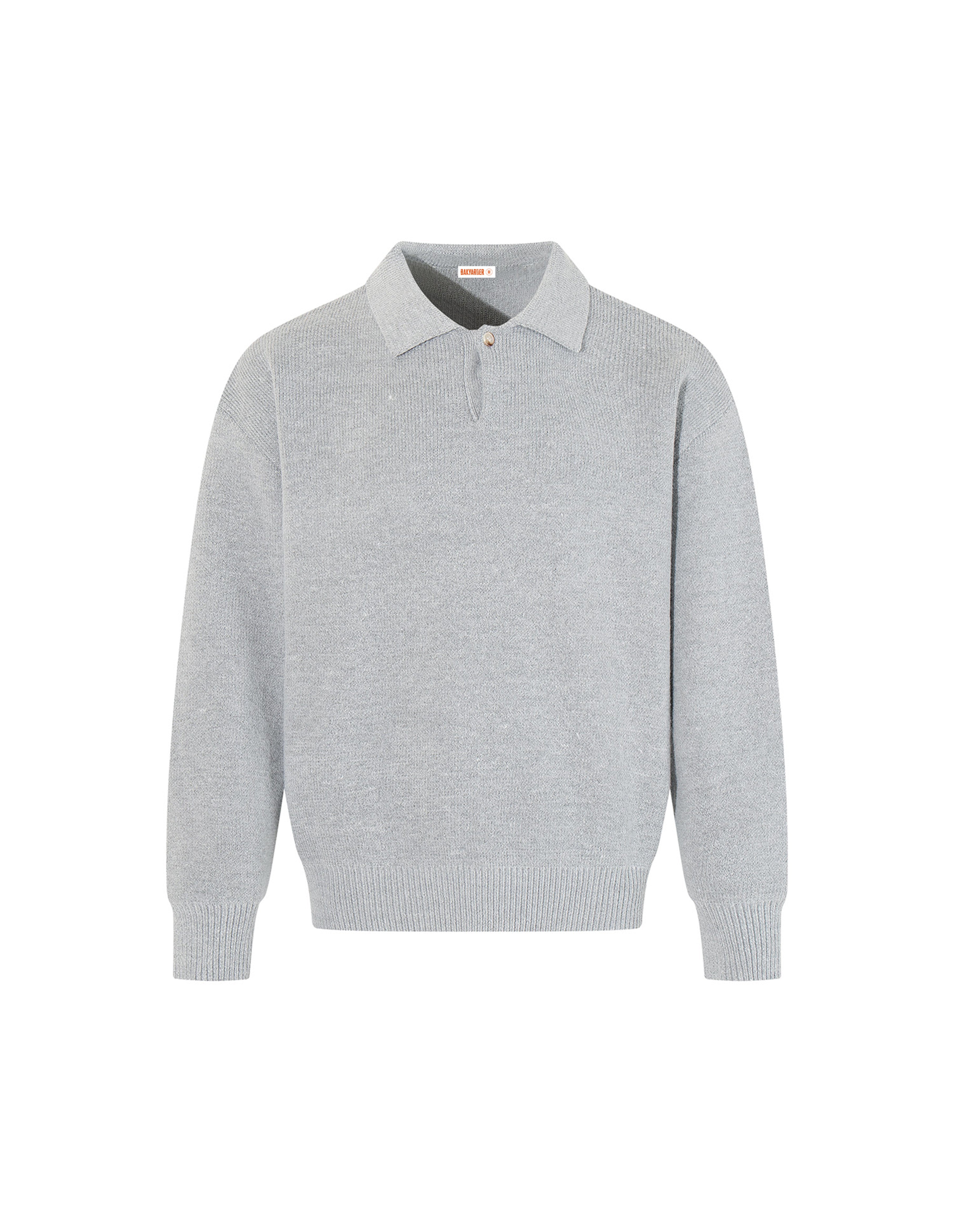 BAKYARDER Casual Polo Collar Pullover Sweater