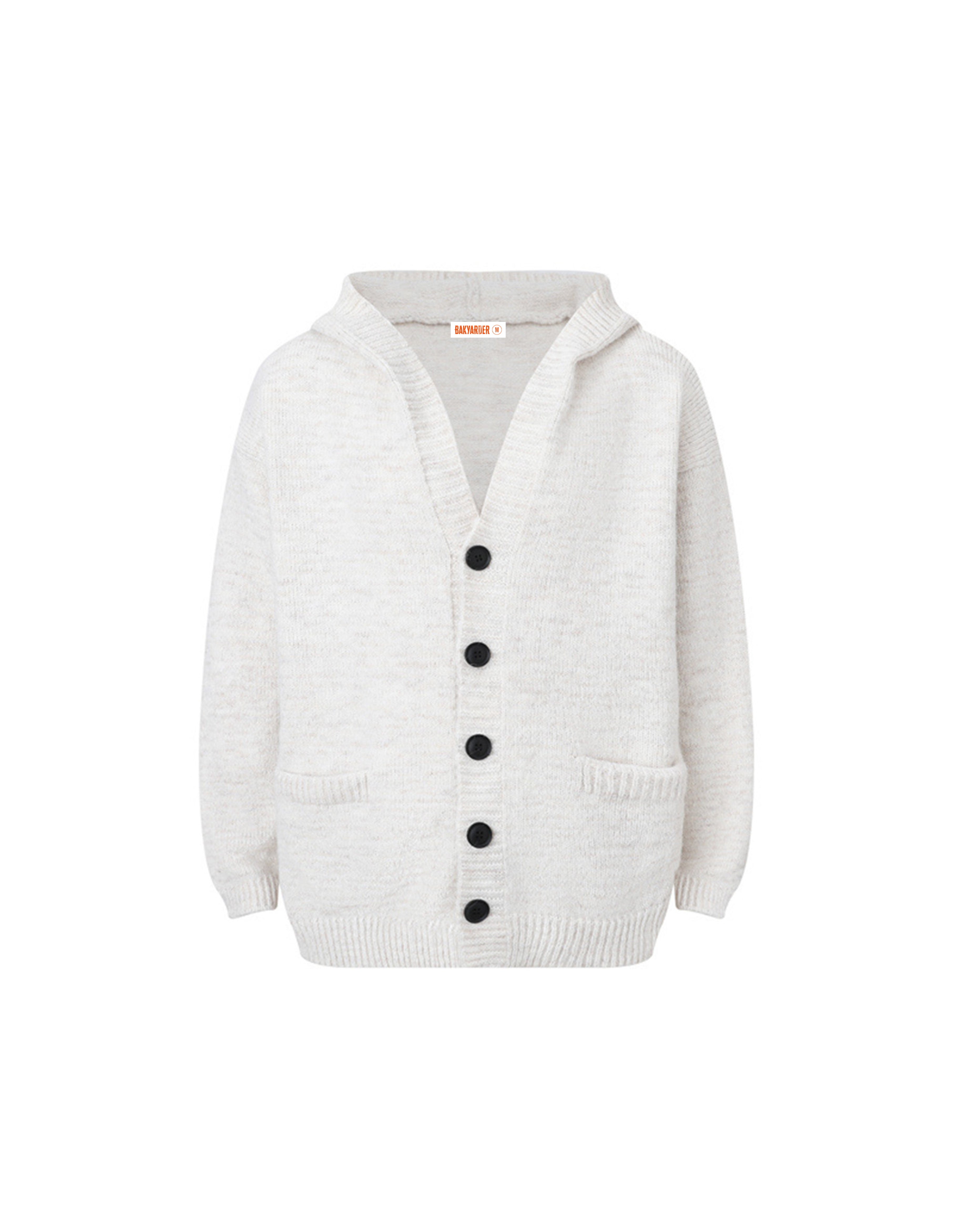 BAKYARDER Casual Solid Color Cardigan Sweater
