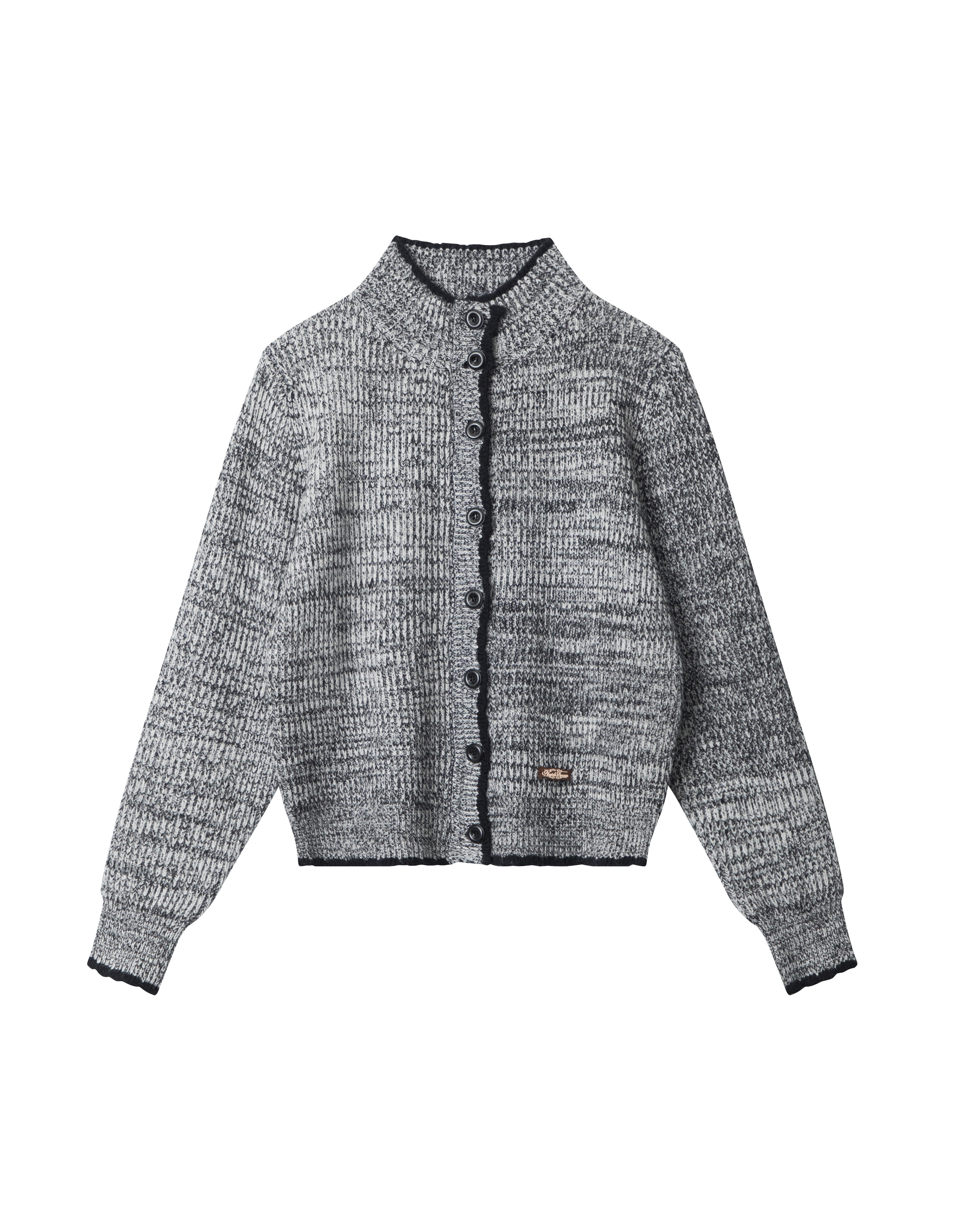 BAKYARDER Mixed Color Knit Cardigan Sweater