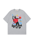 BAKYARDER Vintage Graffiti Print T-Shirt