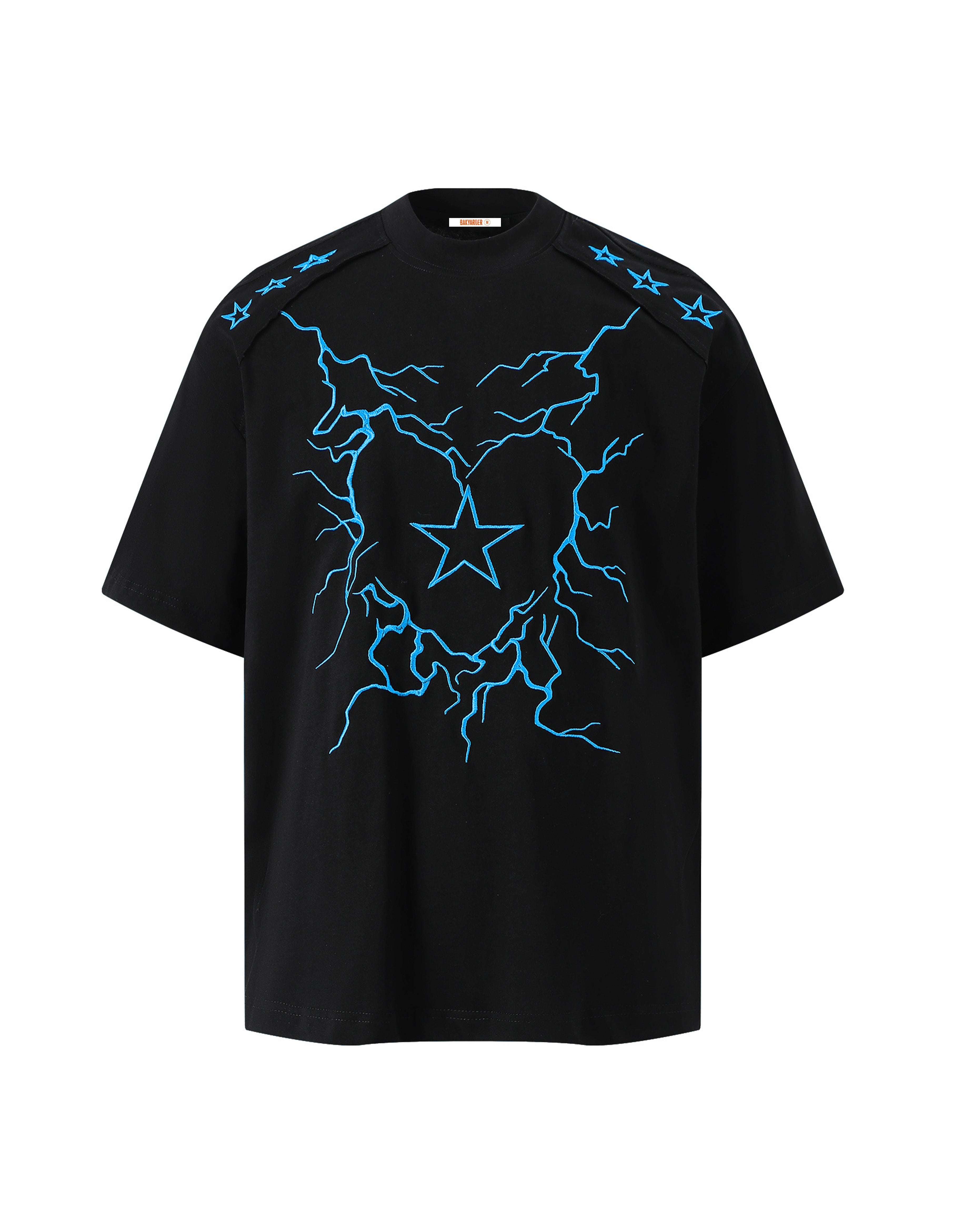 BAKYARDER Vintage Ink-Splatter Print T-Shirt