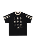 BAKYARDER Vintage Number Print T-Shirt