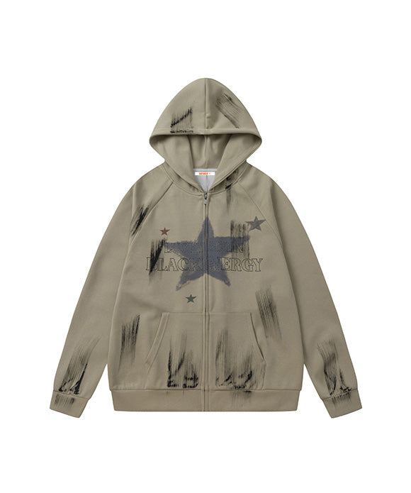 BAKYARDER Vintage Star Print Jacket