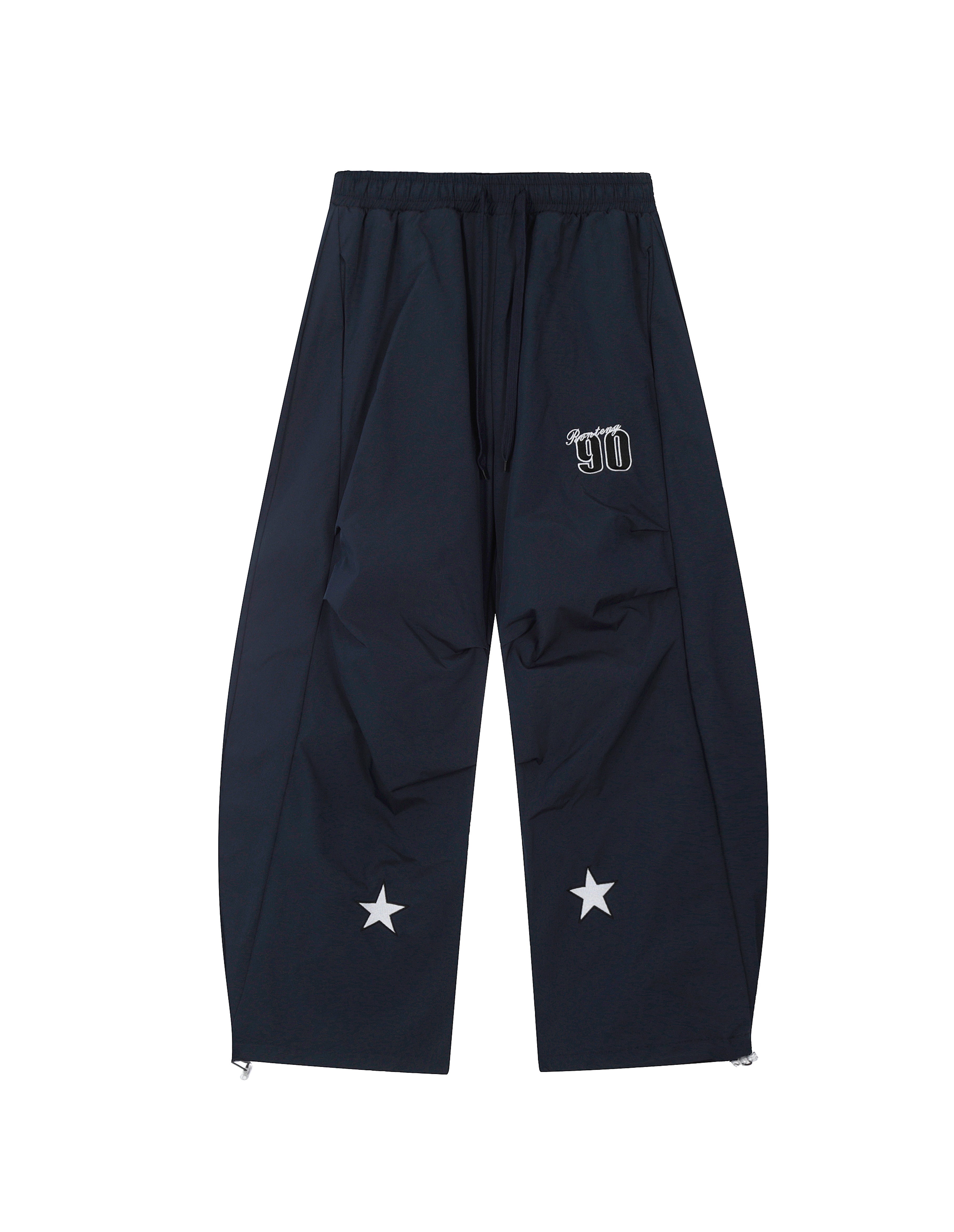 BAKYARDER Vintage Star Versatile Casual Wide-Leg Pants