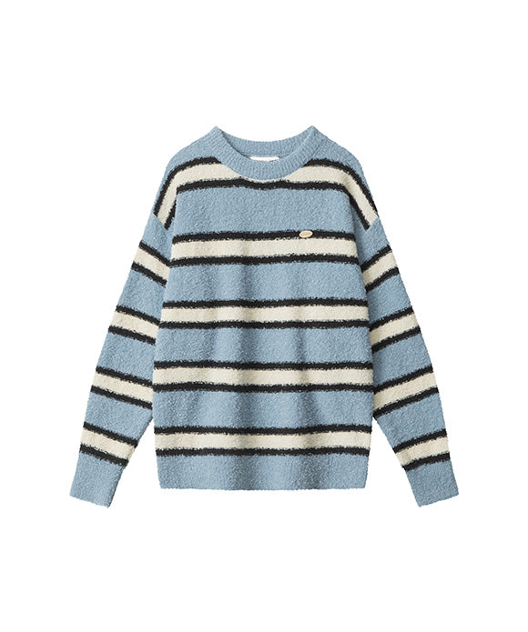 BAKYARDER Vintage Striped Crewneck Sweater