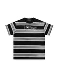 BAKYARDER Vintage Striped Letter T-Shirt