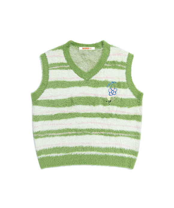 BAKYARDER Vintage Striped Sweater Vest