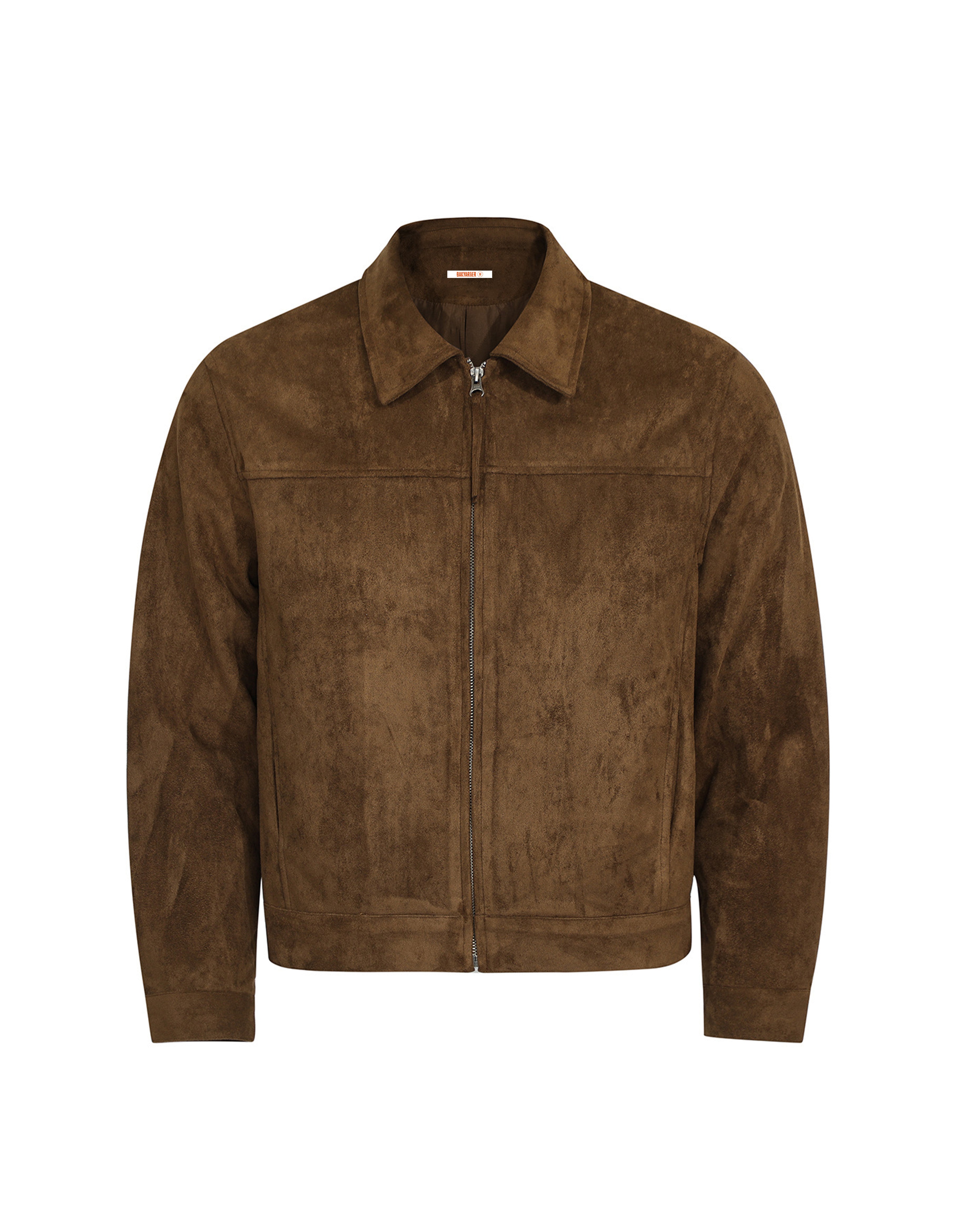 BAKYARDER Vintage Suede Lapel Cropped Jacket