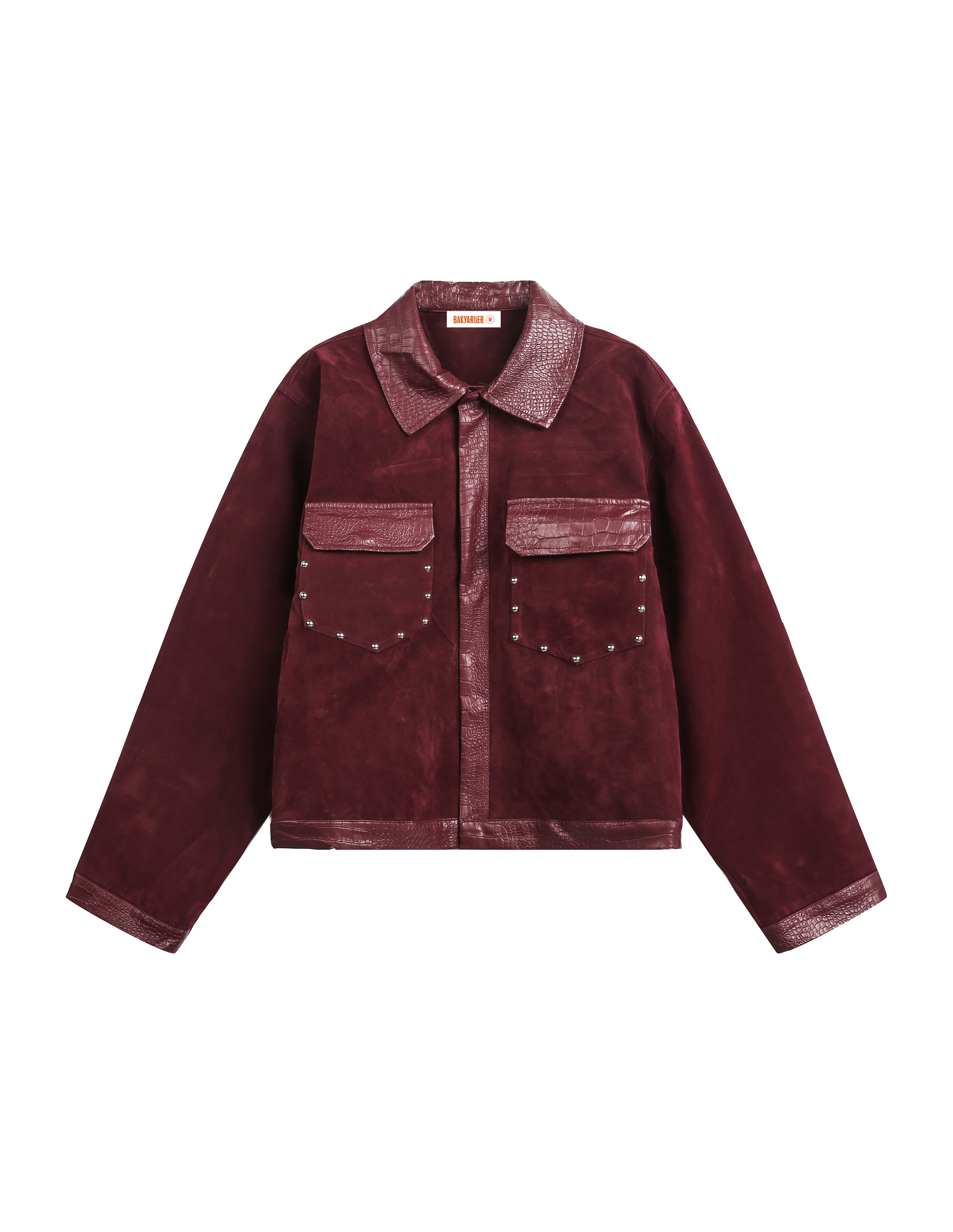 BAKYARDER Vintage Suede Snake Print Jacket