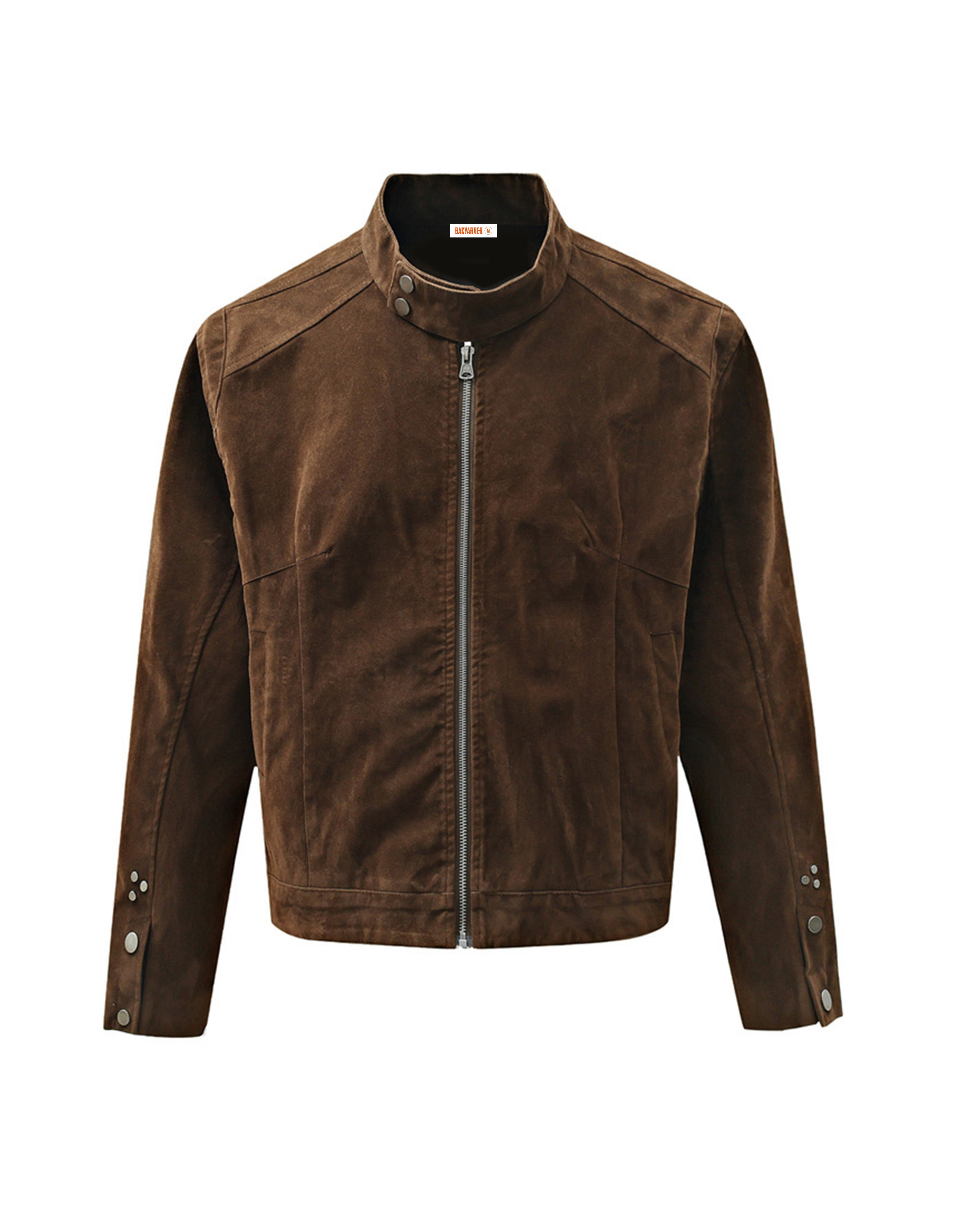 BAKYARDER Vintage Suede Workwear Short Jacket