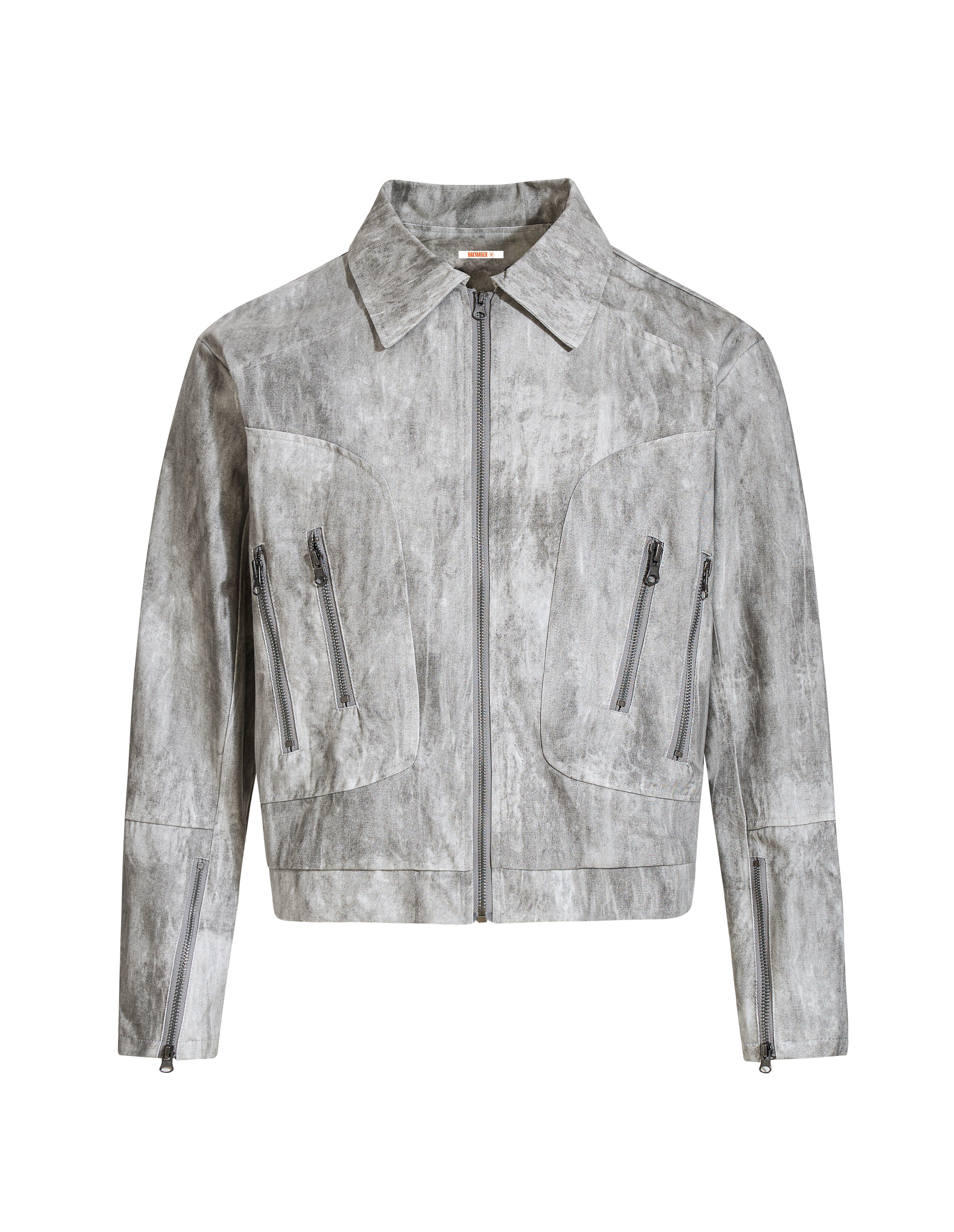 BAKYARDER Vintage Tie-Dye Lapel Jacket