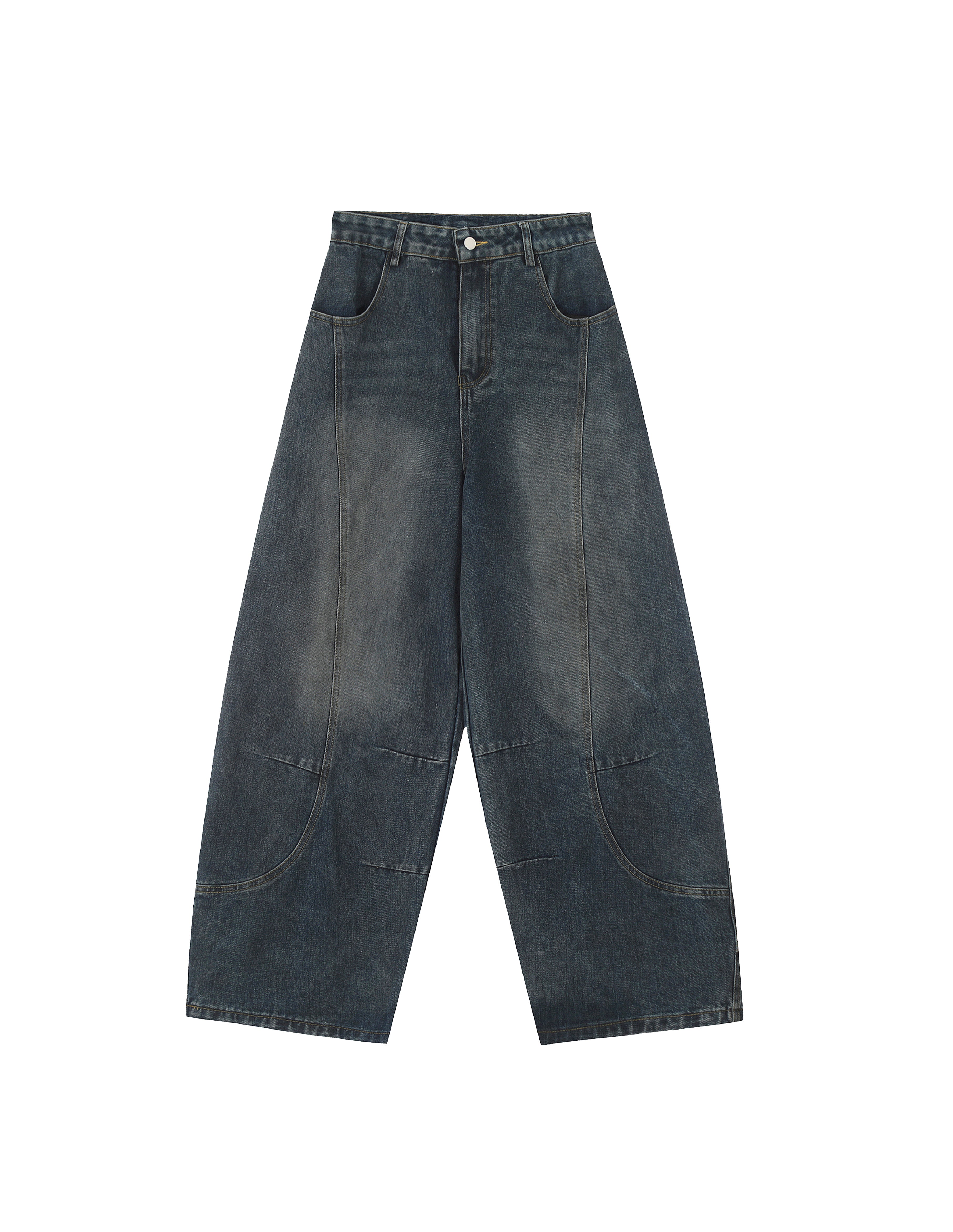 BAKYARDER Vintage Washed Barrel Jeans