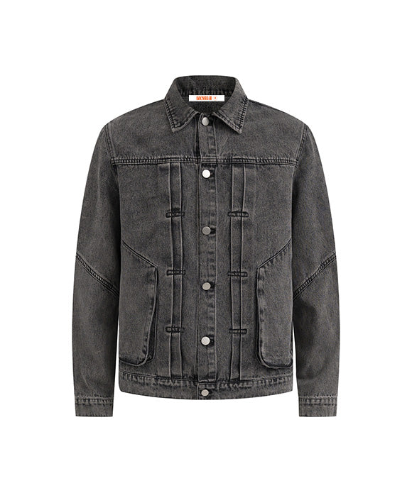 BAKYARDER Vintage Washed Denim Jacket