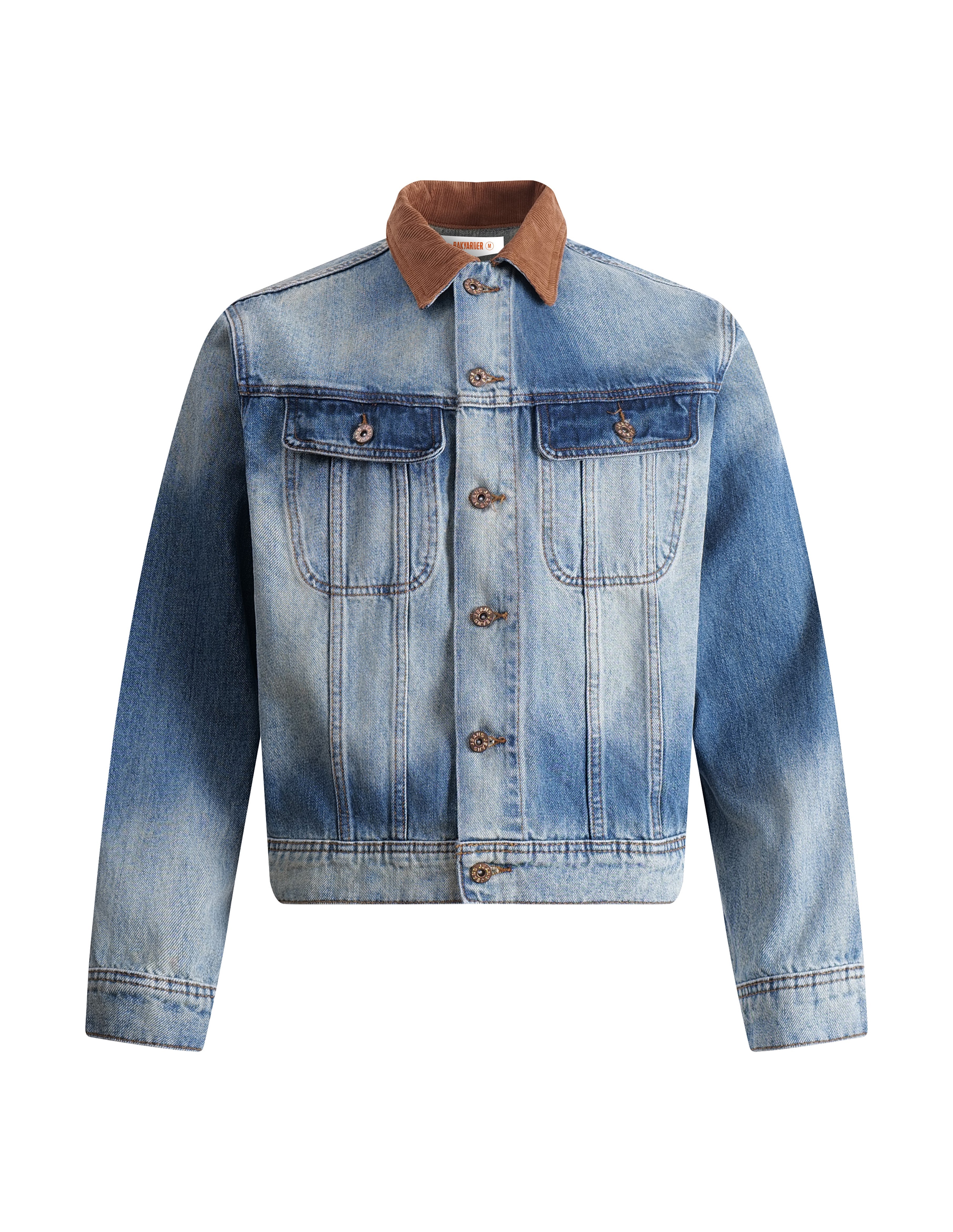 BAKYARDER Vintage Washed Denim Jacket