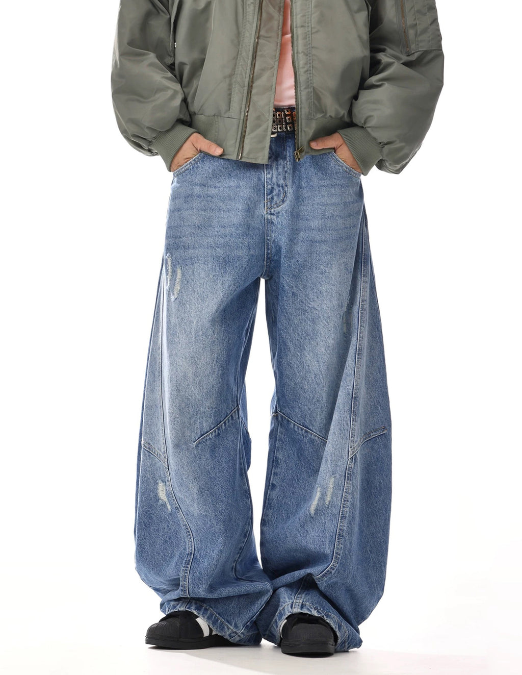 BAKYARDER Vintage Wide-Leg Barrel Jeans