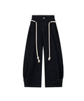BAKYARDER Vintage Woven Barrel Casual Pants