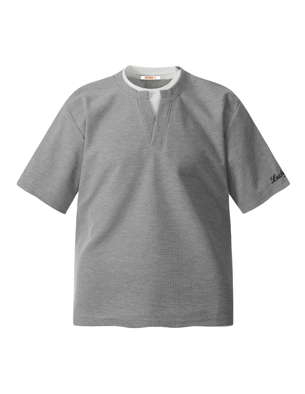 BAKYARDER Waffle-Knit Faux Two-Piece T-Shirt