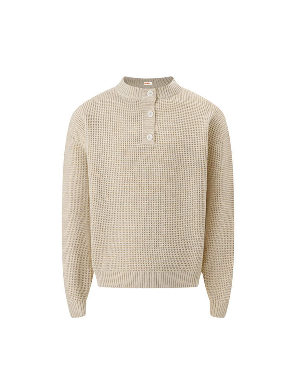 BAKYARDER Waffle Knit Pullover Sweater