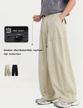 BAKYARDER Wrinkled Washed Wide-Leg Pants